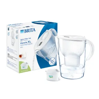 【BRITA】官方直營 馬利拉 Marella濾水壺+MXPRO去水垢專家濾芯6入(共1壺7芯)