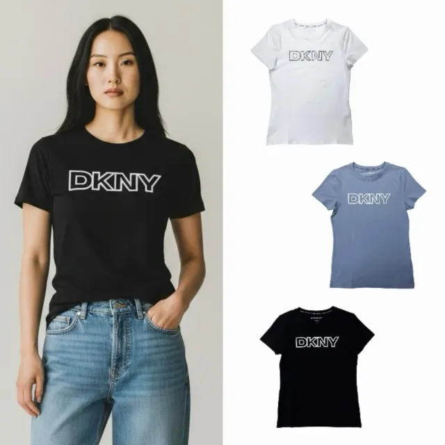 【DKNY】限時折扣!! DKNY 女短T 上衣 現貨 Donna Karan 短袖 T恤(1479 DC5)