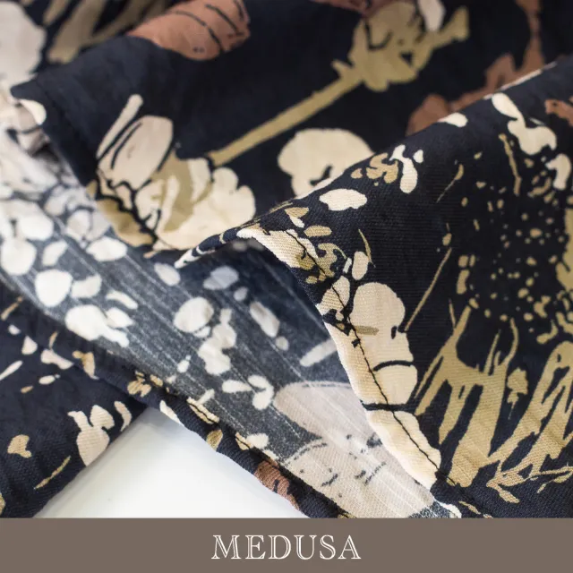 【MEDUSA 曼度莎】現貨-MIT 質感花卉印花嫘縈寬褲（M-XL）｜嫘縈寬褲 花卉印花 夏日涼感穿搭