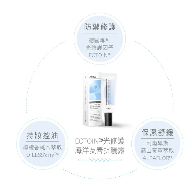 【AKIMIA】ECTOIN☆光修護海洋友善抗曬露 50mL