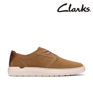 【Clarks】男鞋 Flexwell Tie真皮輕量兩眼孔麂皮休閒鞋(CLM87431C)