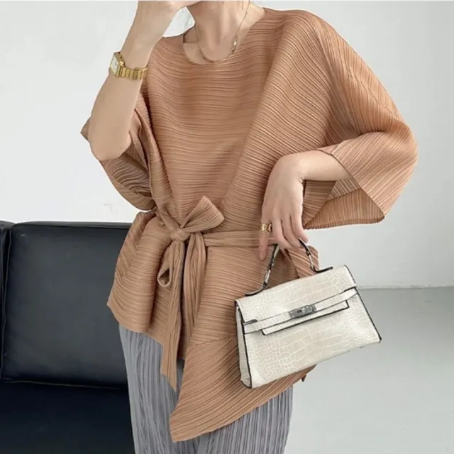 【巴黎精品】極速出貨 三宅風皺褶衣服褶皺外套高級摺衣彈力女裝顯瘦折衣大碼(寬鬆防曬女外套多款a1jb6)
