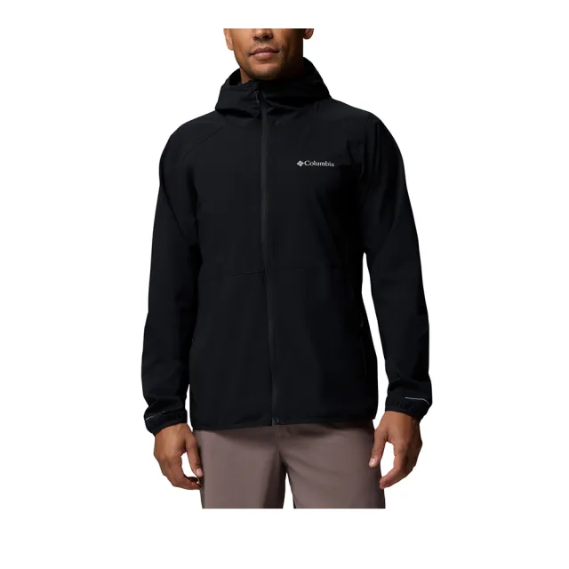 【Columbia 哥倫比亞】男款-防潑水外套-Trailborne™Jacket-黑色(UWE36140BK/KS)