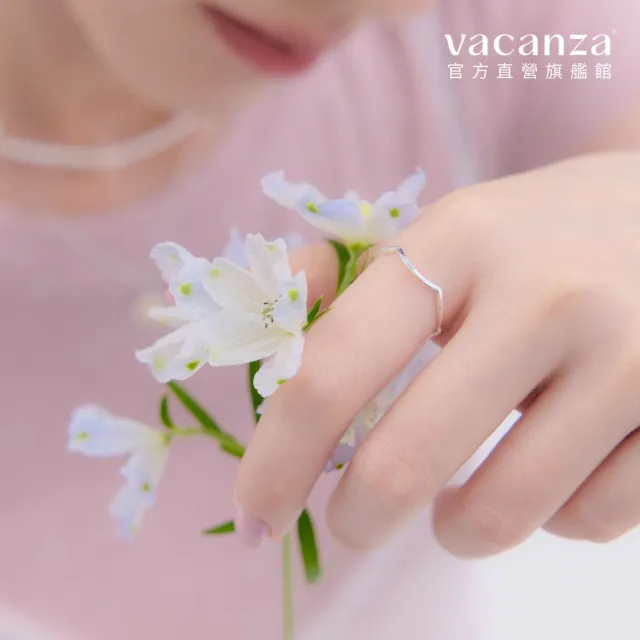 【vacanza】簡約波紋 925純銀飾品 純銀戒指(抗過敏 情人節禮物 生日禮物)