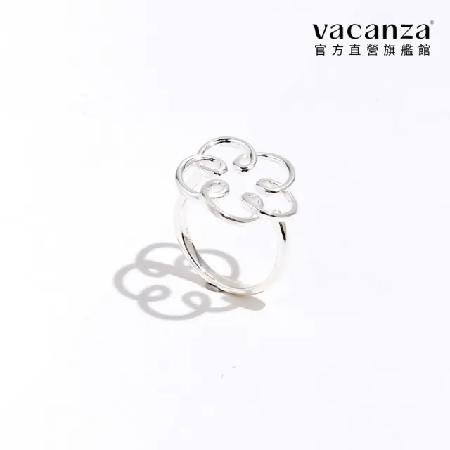 【vacanza】縷空小花 925純銀飾品 純銀戒指(抗過敏 情人節禮物 生日禮物)