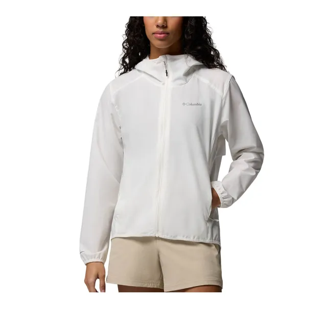 【Columbia 哥倫比亞】女款-防潑水外套-Trailborne™ Jacket-海鹽白(UWR09350ES/KS)