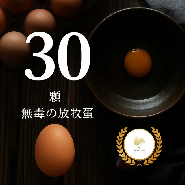 【HAOAICHI 好愛雞】無毒の放牧蛋 紅殼 小家庭3盒 共30顆(10顆/盒 非籠飼 無藥殘 無毒飼料 雞蛋)