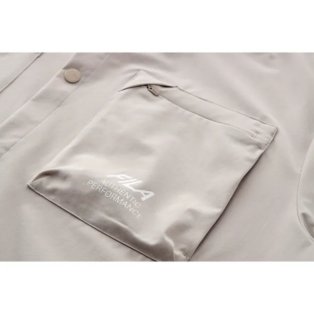 【FILA】FILA 男平織襯衫-沙棕 1WSA-1104-BG