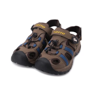 【LOTTO】LOTTO 護趾束帶磁釦水陸鞋 咖啡 LT1AMS3163 男鞋