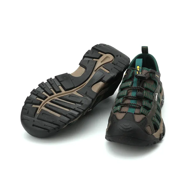 【DIADORA】DIADORA 山野溪遊 束帶護趾運動涼鞋 綠 DA73757 男鞋