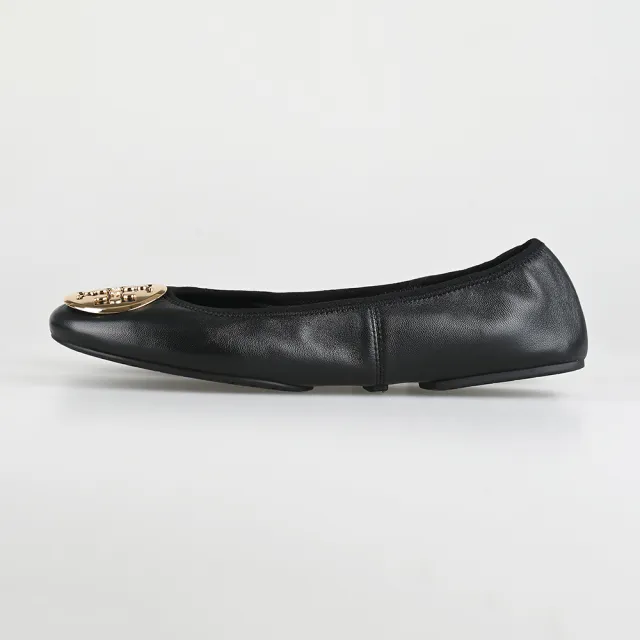 【TORY BURCH】TORY BURCH REVA 芭蕾平底鞋(黑)