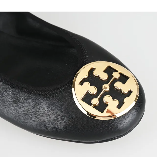 【TORY BURCH】TORY BURCH REVA 芭蕾平底鞋(黑)