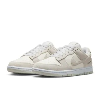 【NIKE 耐吉】W Dunk Low 灰米銀色小勾 復古 麂皮 休閒鞋 運動鞋 女鞋 IO4244-105