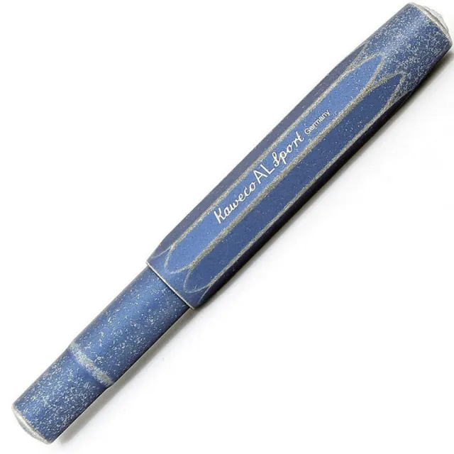 【KAWECO】AL SPORT系列 藍 石頭水洗紋 鋼筆(Stonewashed)