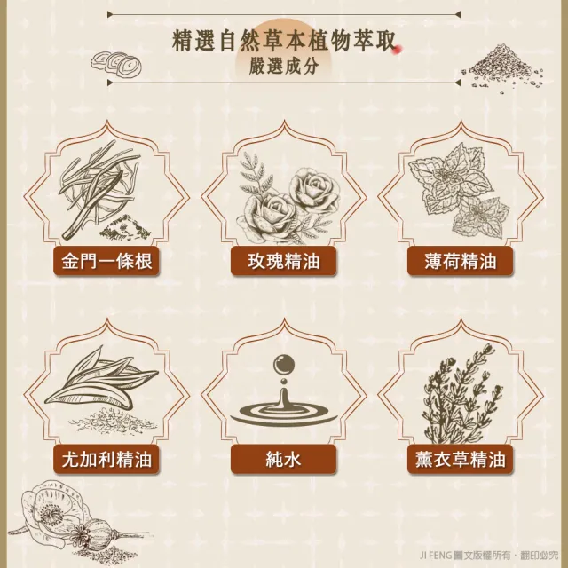 【龍金牌】金門一條根按摩精油霜100ml(3入組)