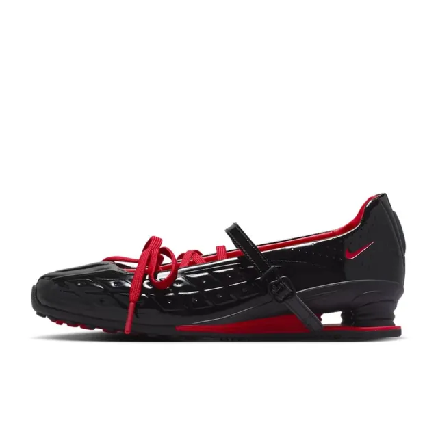 【NIKE 耐吉】W LABELHOOD x Nike Shox Z Calistra 黑 漆皮 花卉刺繡 回彈 休閒鞋 運動鞋 女鞋 IW7881-001