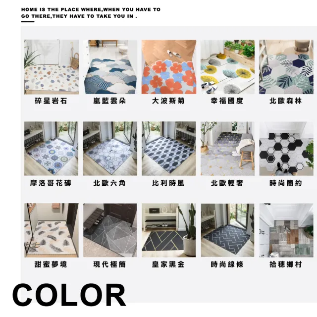 【ONE HOUSE】2入組 高彈絲圈去泥刮沙地墊/玄關墊/進門墊 80x120x0.5公分 SET