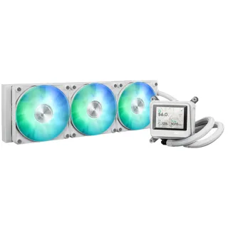 【ASUS 華碩】MAX GAMING LC 360 ARGB LCD 白色 水冷散熱器(不確定是否能裝可先問問詢問)