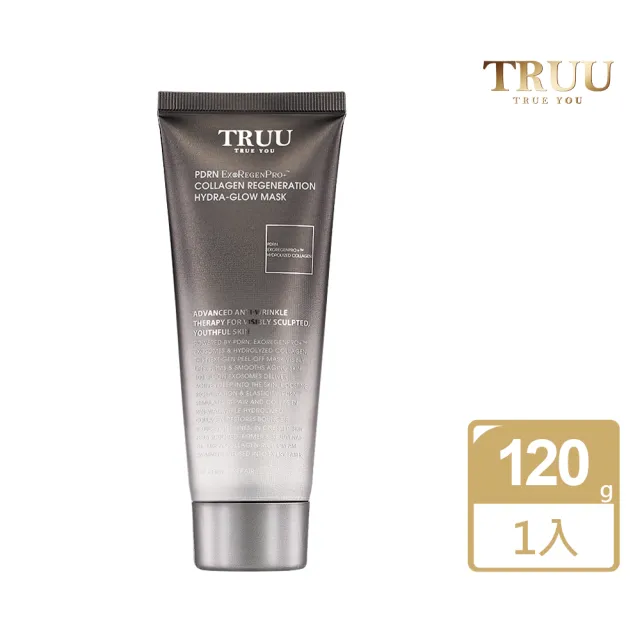 【TRUU 童】PDRN外泌體膠原再生水光面膜120G(再生青春密碼 敷回膠原彈潤肌)