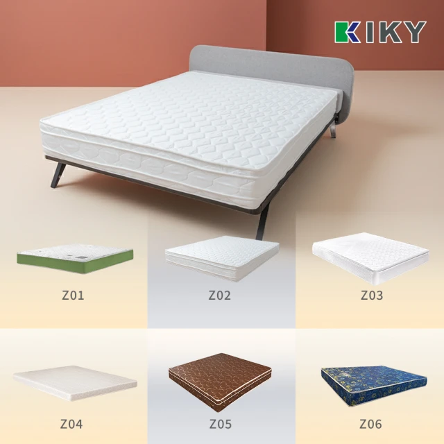 【KIKY】台灣製單人加大/雙人獨立筒/彈簧床墊3.5/5x6.2尺-多款任選均一價