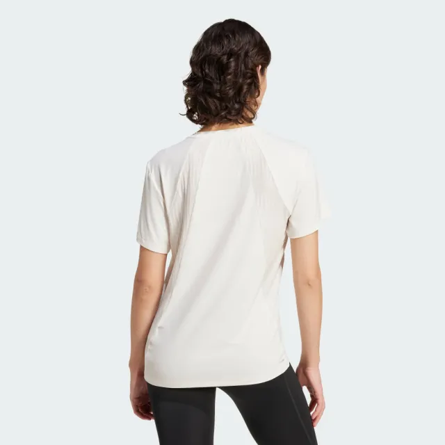 【adidas 愛迪達】運動 休閒 短袖 T恤 女上衣 D4T INT T-SHIRT(JZ6282)