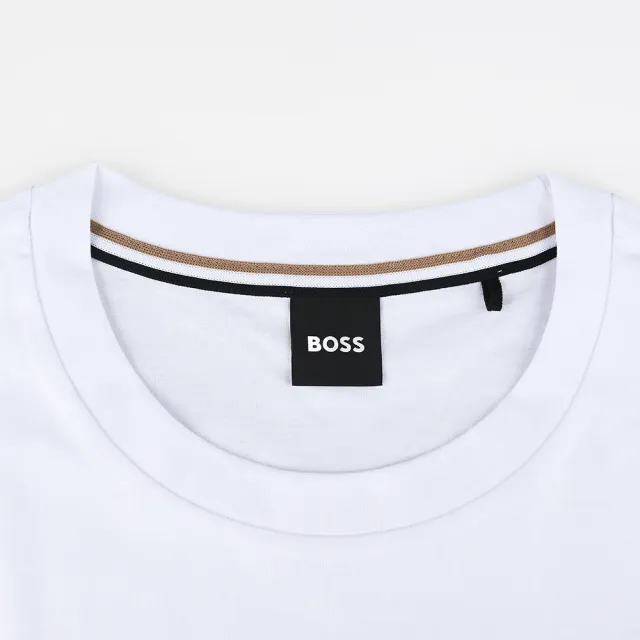 【BOSS】BOSS 印花短袖T恤(白)
