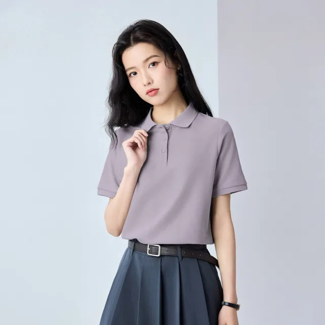 【GIORDANO 佐丹奴】男女裝涼感防曬短袖POLO衫(多色任選)