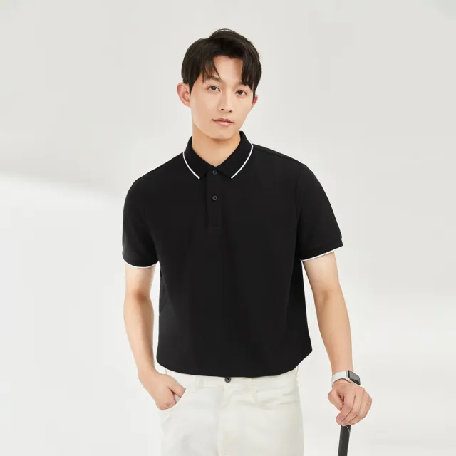 【GIORDANO 佐丹奴】男女裝涼感防曬短袖POLO衫(多色任選)