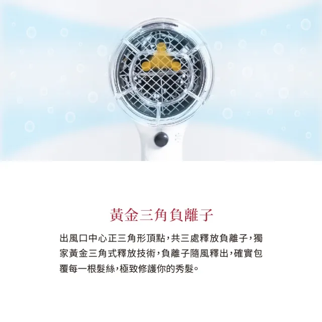 【TESCOM】官方直營 防靜電負離子大風量渦流吹風機 珍珠白 TID2200TW（盒損全新福利品）
