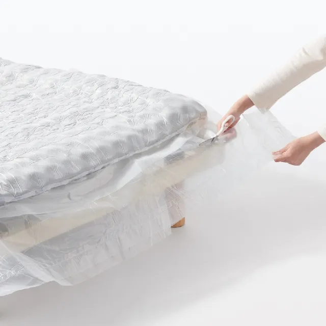 【MUJI 無印良品】附床板床墊/D/床墊套可水洗/組裝式/木製腳/12cm(大型家具配送)