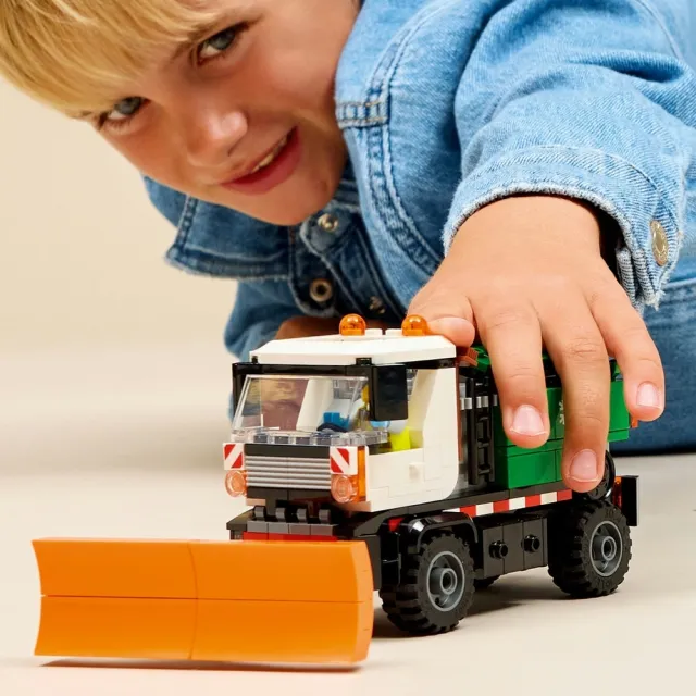 【LEGO 樂高】城市系列 60490 除雪車(玩具車 創意力遊戲 積木 兒童玩具)