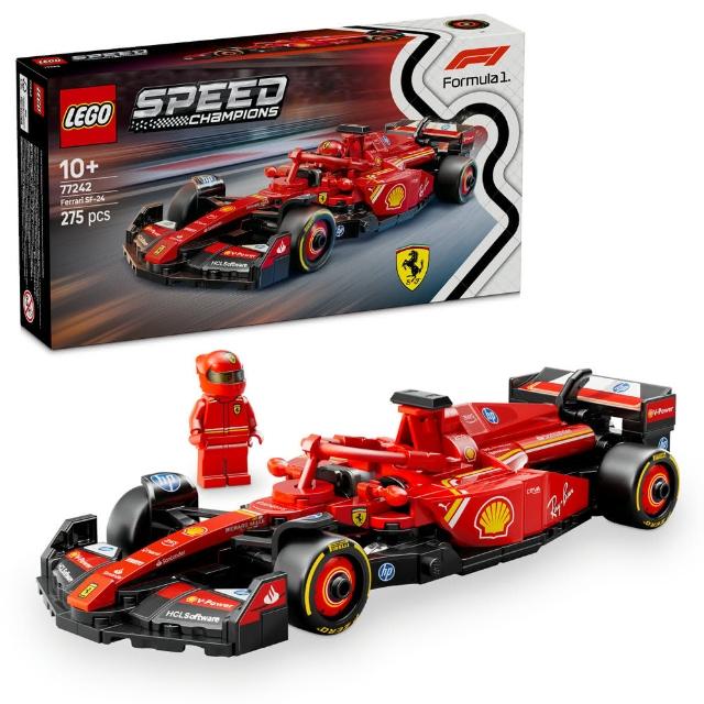 【LEGO 樂高】極速賽車系列 77242 Ferrari SF-24 F1賽車(一級方程式 法拉利 兒童玩具 積木)