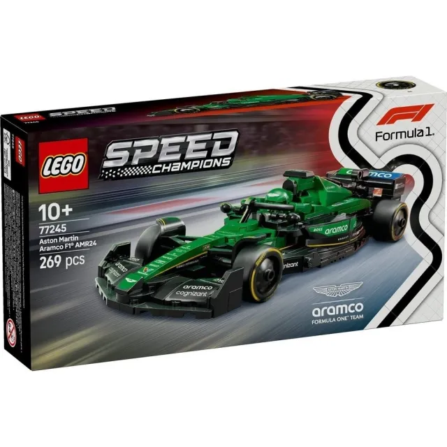【LEGO 樂高】極速賽車系列 77245 Aston Martin Aramco F1AMR24 賽車(一級方程式 奧斯頓馬丁 跑車模型)