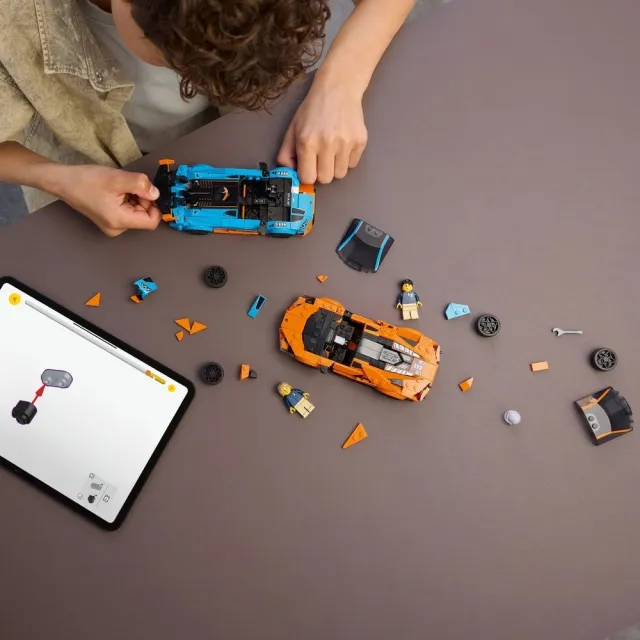 【LEGO 樂高】極速賽車系列 77238 Lamborghini Revuelto 和 Huracan STO(藍寶堅尼 擺設 跑車模型 積木)