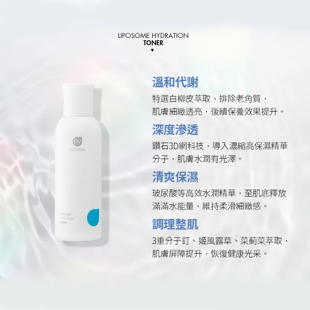 【PuraVida 璞若美得】分子保濕煥膚水150ml