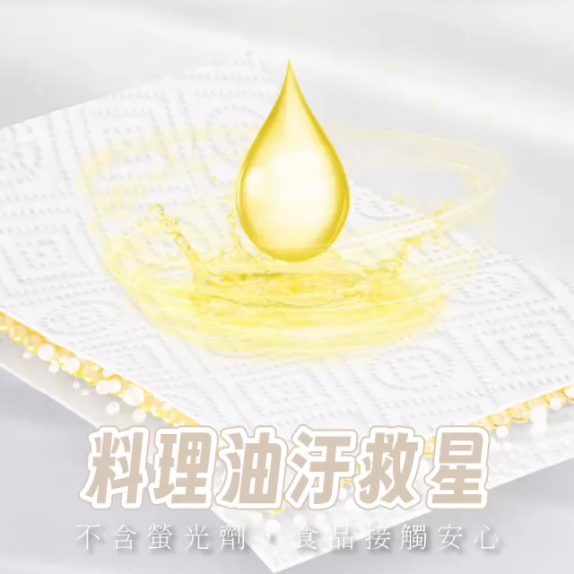【CLEAN 克林】甘蔗渣環保廚房紙巾 100抽/包｜高吸水壓紋｜食品級接觸｜植纖環保材質｜天然植纖｜吸油吸水