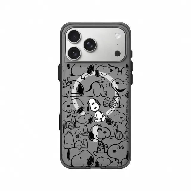 【RHINOSHIELD 犀牛盾】iPhone 14/15/16/17系列 Clear 透明防摔磁吸手機殼/找我嗎？(Snoopy 史努比)