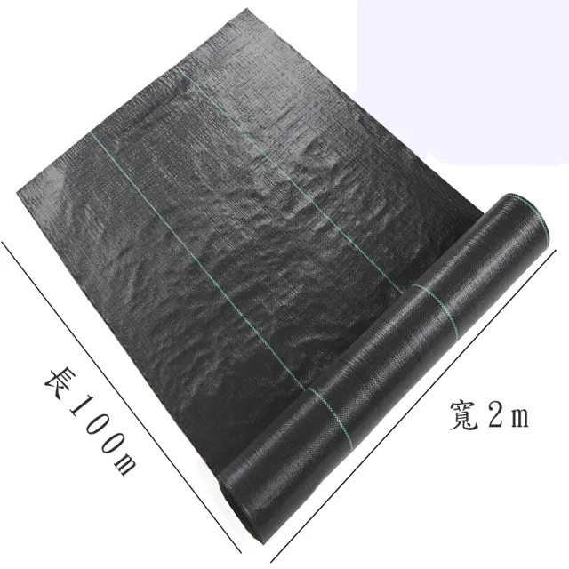 【poko】優質抑草蓆 物理除草 防雜草 2米*100米 除草布 刈草墊 黑色除草墊 遮草布 黑網蓋布 園藝地布