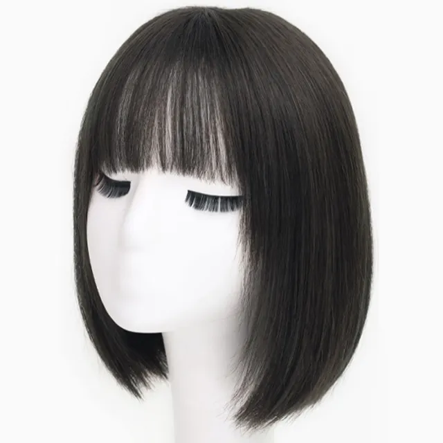 【MoonDy】假髮 短髮假髮 全頭套假髮 真人髮絲假髮 髮飾 女生假髮 假髮套 波波頭假髮套 真髮假髮