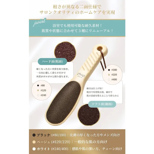 aogi 日本 雙面腳皮搓板 足磨棒 除腳皮 搓腳板(兩色任選)