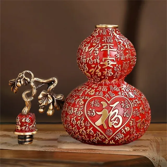 平安百福葫蘆擺件 14cm 開運物 風水開運擺飾 工藝品 吉祥物 客廳裝飾 招財納福 居家 / 辦公室擺設