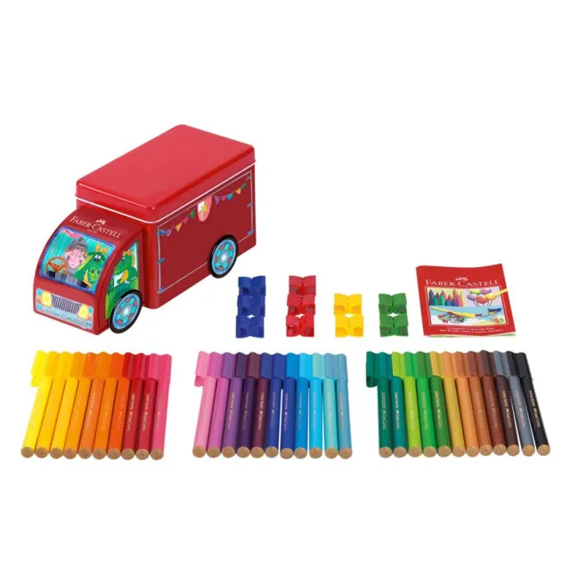 【Faber-Castell】輝柏 155072 卡車33色連接筆  (學生 學校 畫畫 美術 禮物)