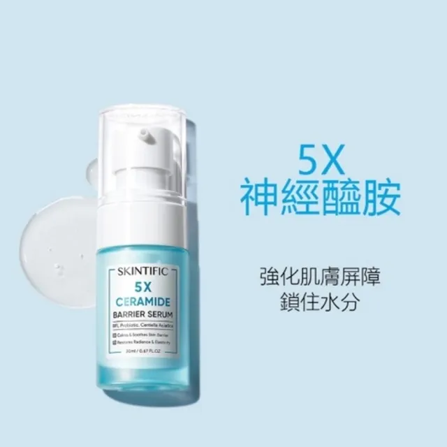 【SKINTIFIC】5X神經醯胺保濕組 (保濕霜+保濕精華)