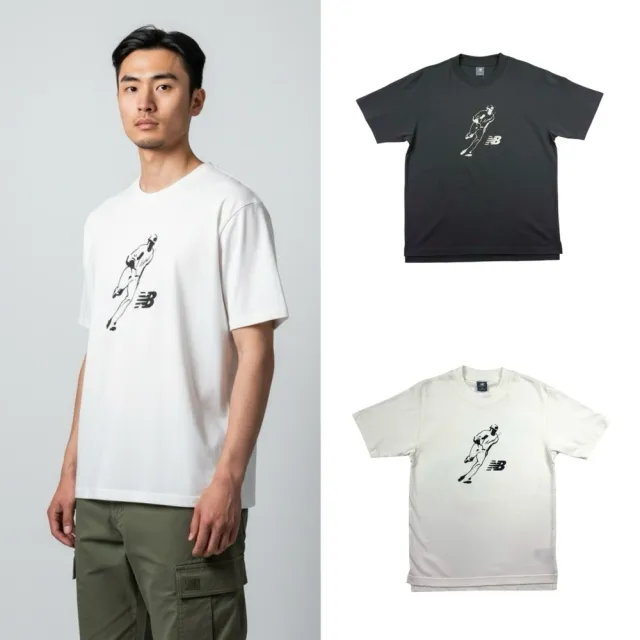 【NEW BALANCE】巨星聯名 大谷翔平 短T 重磅 純棉 膠印 下擺開衩 圓領 短袖 T恤 大尺碼 @1827AO3