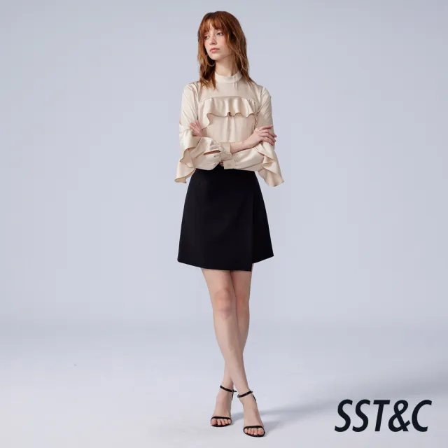 【SST&C】女裝_杏色綁帶長袖上著82126306001(換季55折)