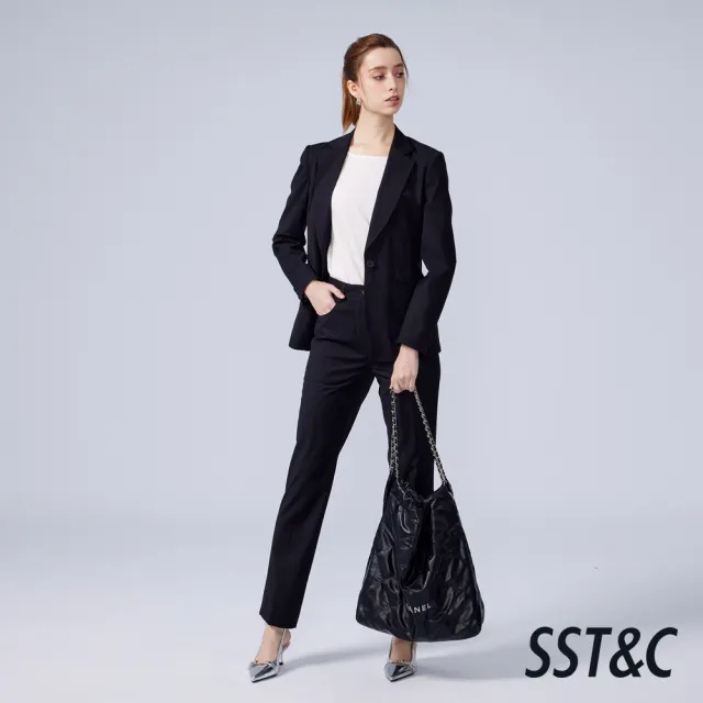 【SST&C】女裝_白色側抽繩方型船領短袖T恤82126319011(換季55折)