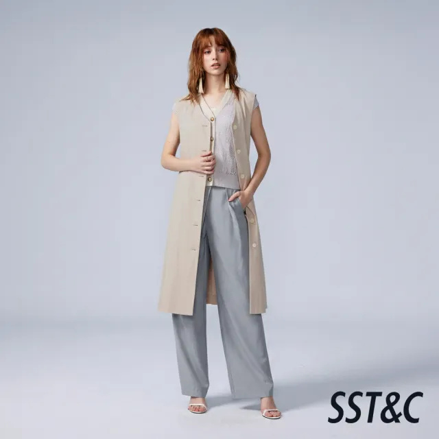 【SST&C】女裝_淺卡其背心式長版女外套82126308001(換季55折)