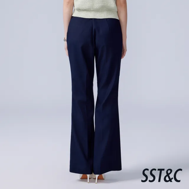 【SST&C】女裝_藏青喇叭休閒長褲82126316004(換季55折)