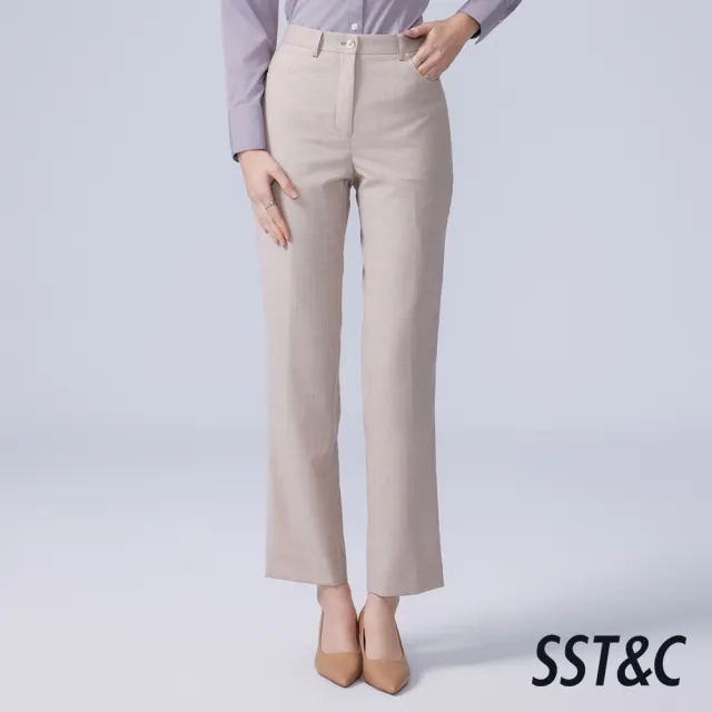 【SST&C】女裝_米蘭系列 淺褐色小直筒西裝褲82126302001(換季65折)