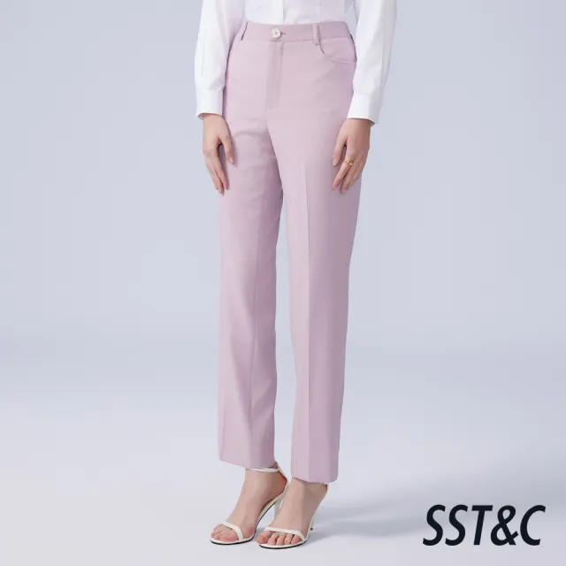 【SST&C】女裝_霧紫小直筒西裝褲(可機洗)82126302014(換季65折)